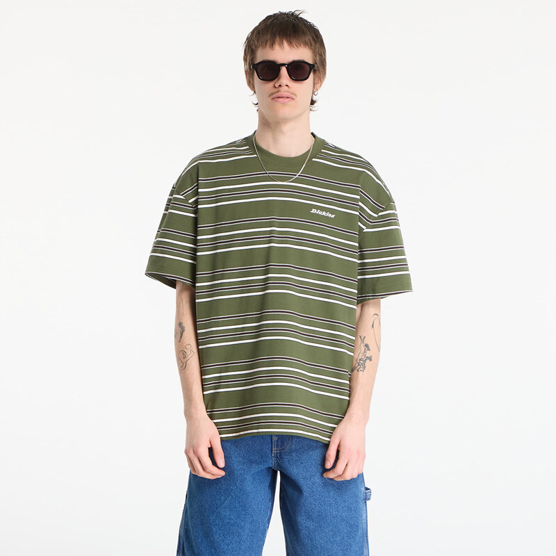 Tričko Dickies East Liberty Stripe Ss Tee Cypress L