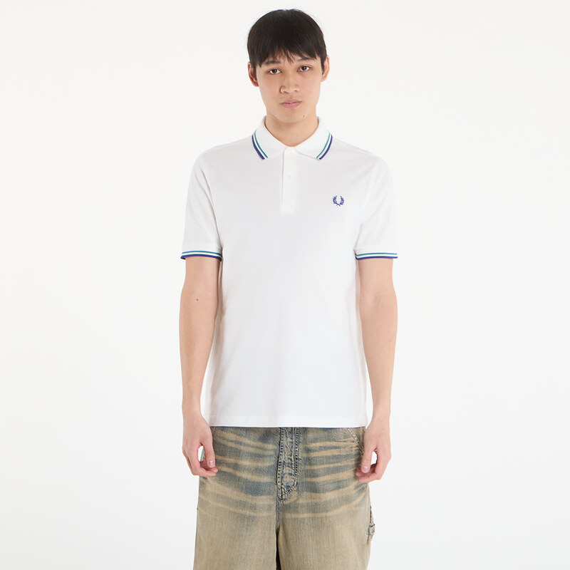 Tričko FRED PERRY Twin Tipped Fred Perry Shirt Snwh/ Depmn/