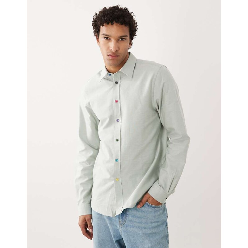 PS Paul Smith long sleeve tailored fit shirt in light blue