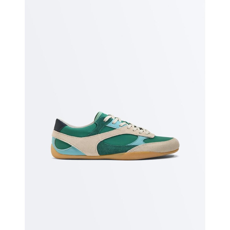 OYSHO Retro-style trainers in green