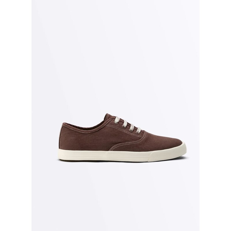 OYSHO Canvas trainers in brown