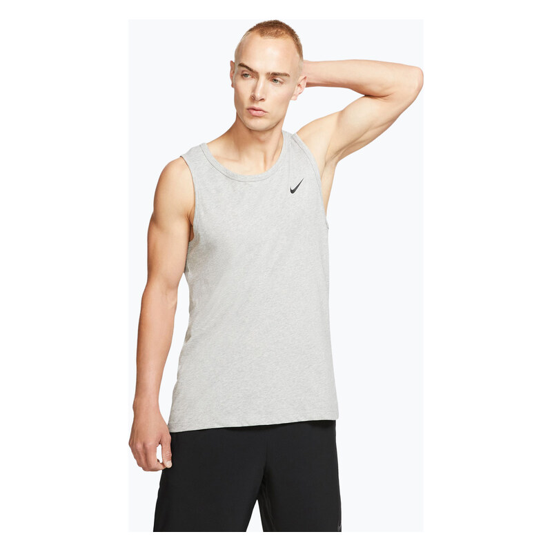 Pánské tréninkové tričko Nike Dri-Fit TT dark grey heather/black
