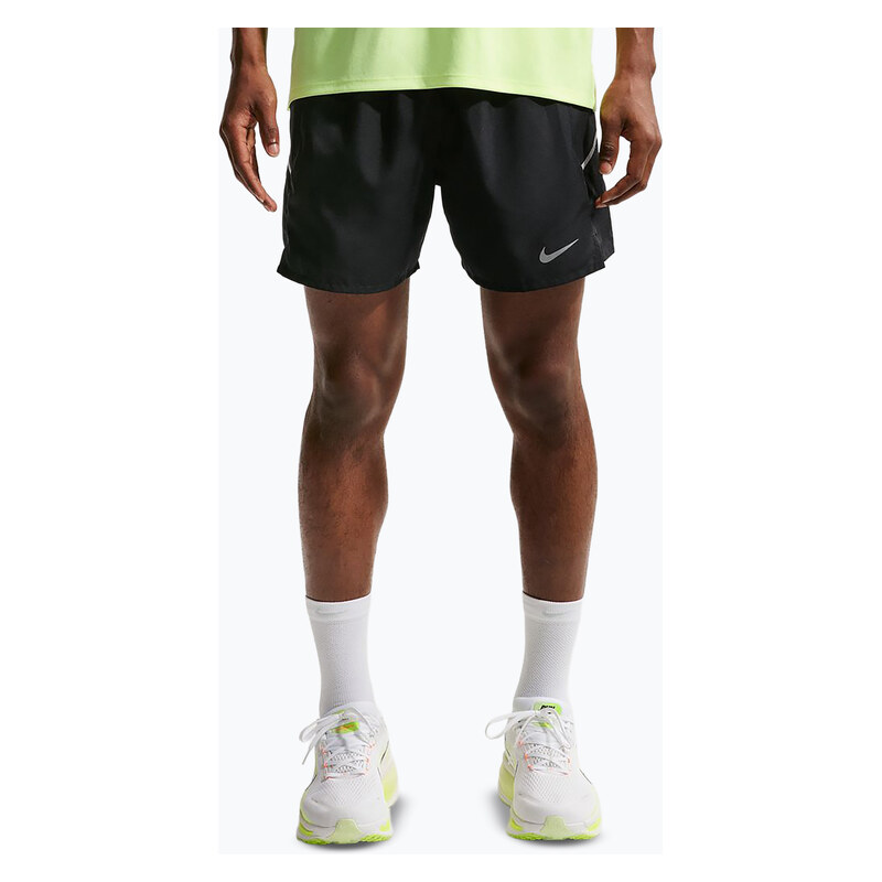 Pánské běžecké šortky Nike Miler Dri-Fit 2in1 5 black/black