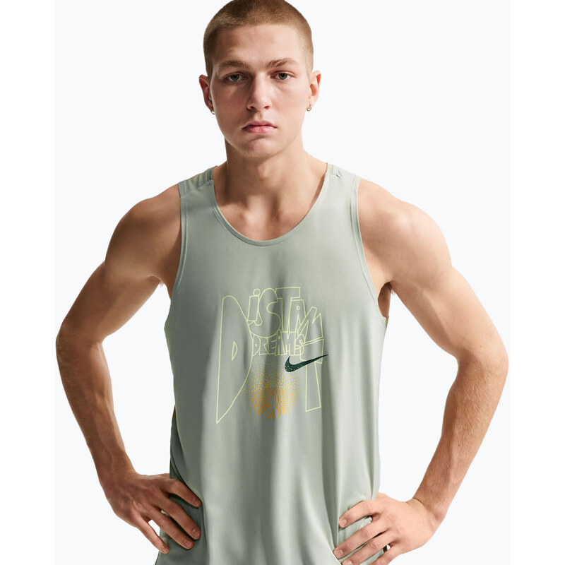 Pánské běžecké tričko Nike Stride Dri-Fit ADV jade horizon/linen