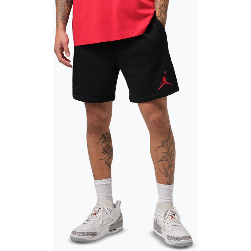 Pánské šortky Jordan Fleece black/gym red