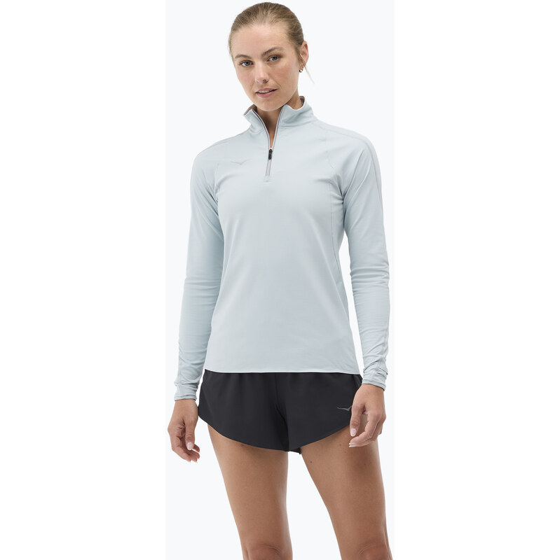 Dámská běžecká mikina HOKA GlideTech Quarter Zip mineral blue