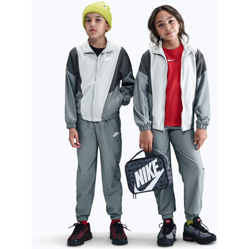 Dětská tepláková souprava Nike Sportswear Woven smoke grey/light