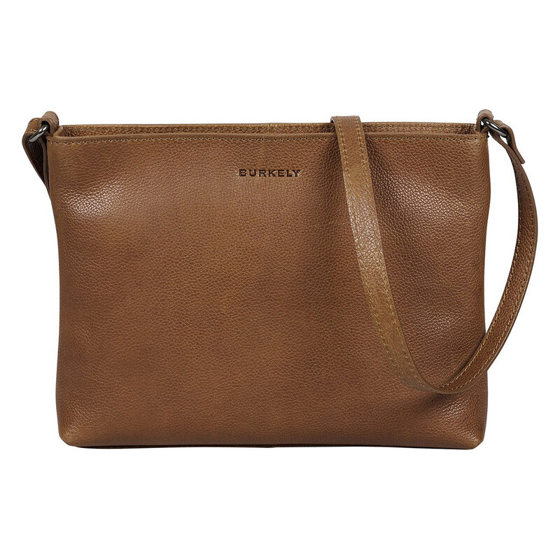 Dámská crossbody kožená kabelka Burkely Jane - koňak