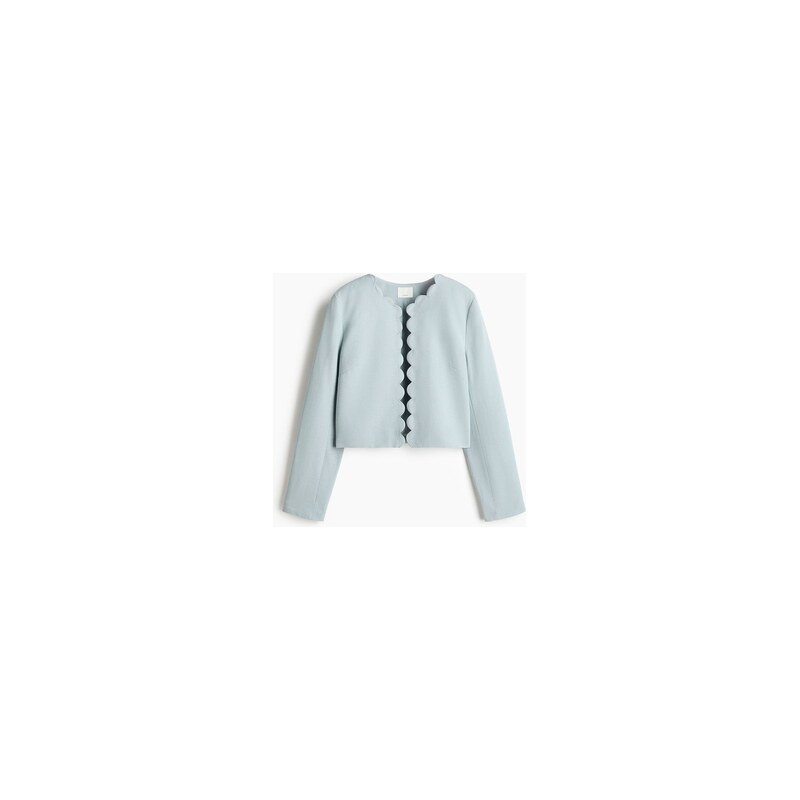 H&M - Vroubkované sako - tyrkysová 114804937