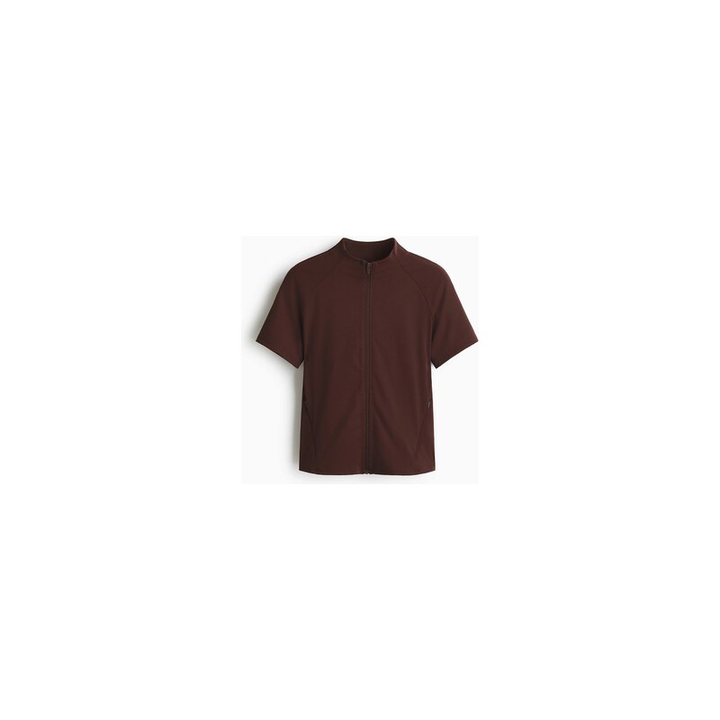 H&M - Bunda SculptMoves krátkým rukávem - hnědá 114805138
