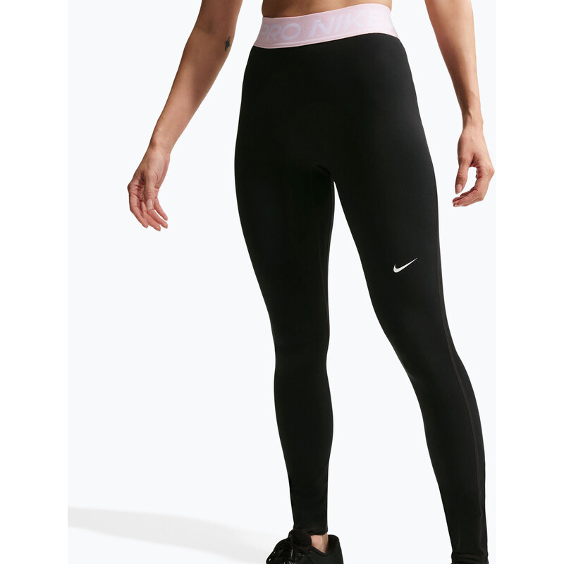 Dámské legíny Nike Pro Mid-Rise Full black/pink foam/white
