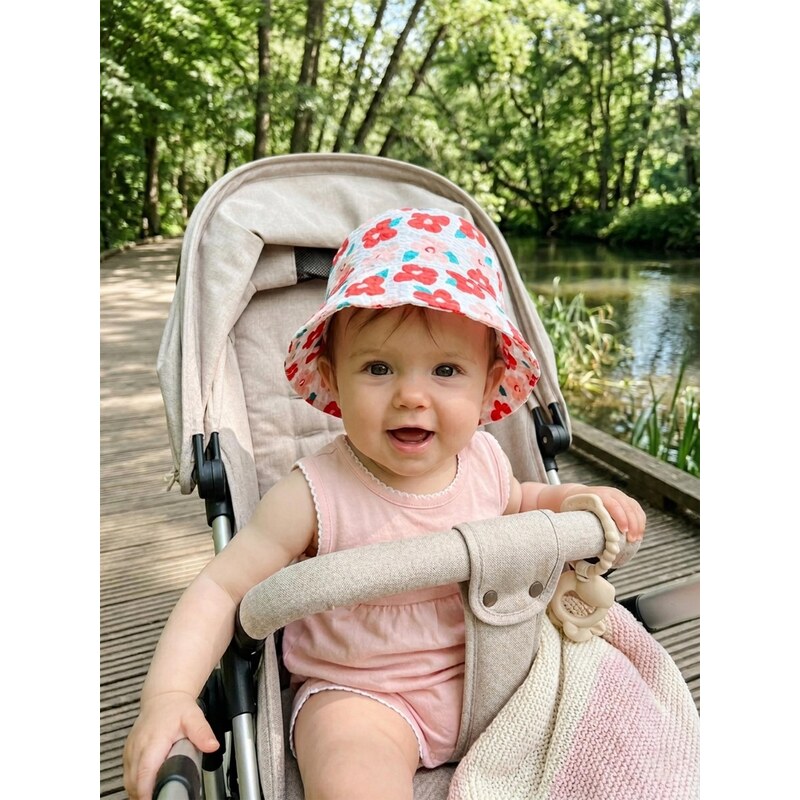 Sinsay - Bavlněný bucket hat s květinovým motivem - vícebarevná