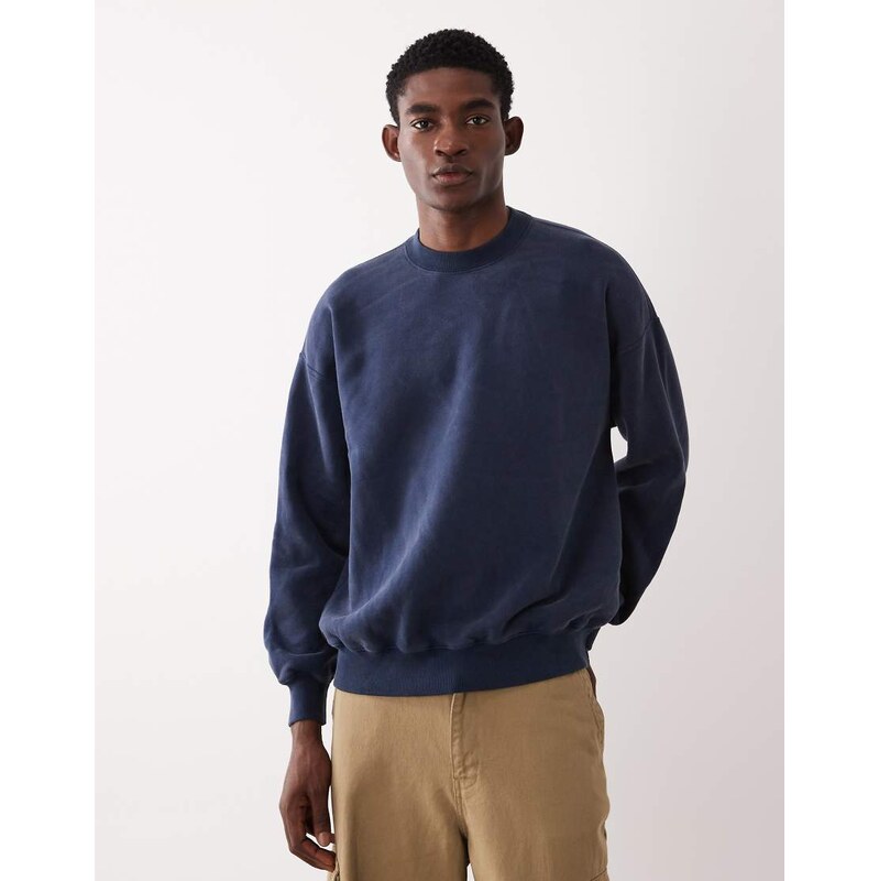 Abercrombie & Fitch essential sweatshirt in navy