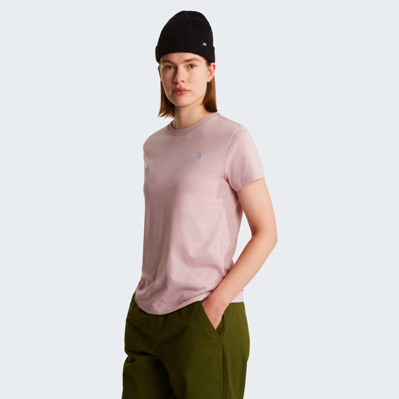 Dámské Tričko s krátkým rukávem THE NORTH FACE W EVOLUTION SIMPLE DOME SLM SHORT SLEEVE NF0A8FX70SO1 – Růžová