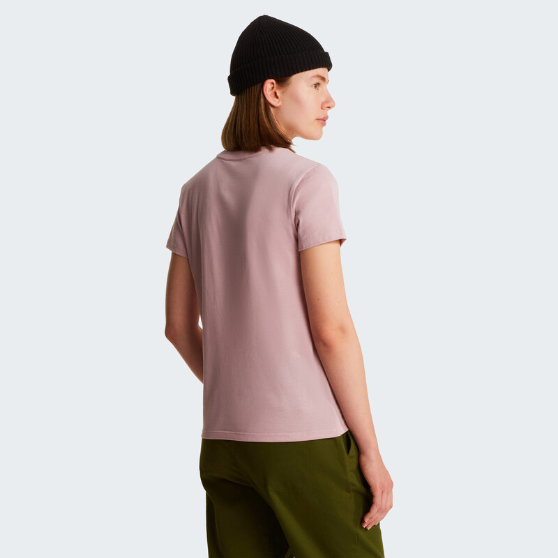 Dámské Tričko s krátkým rukávem THE NORTH FACE W EVOLUTION SIMPLE DOME SLM SHORT SLEEVE NF0A8FX70SO1 – Růžová