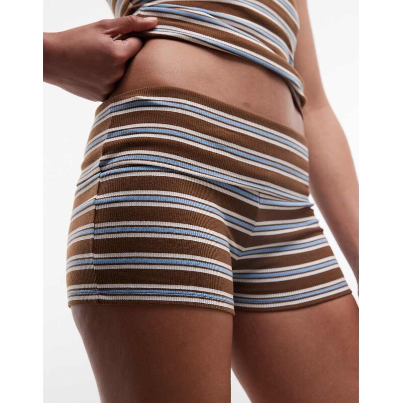 COLLUSION booty short in stripe co-ord-Multi 114814562