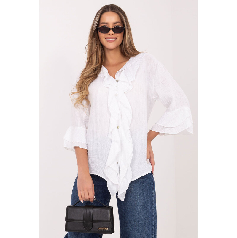 Košile s dlouhým rukávem model 226240 Italy Moda