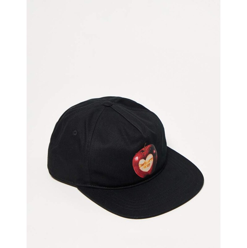 Carhartt WIP spoiled apple cap in black