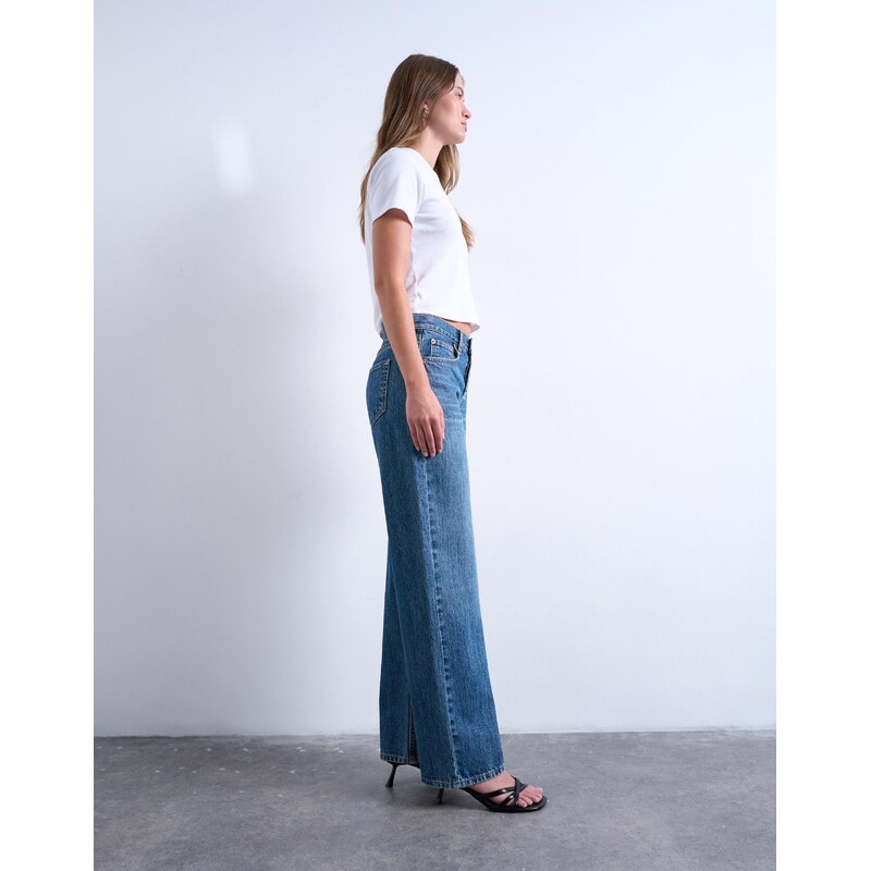 TOPSHOP Džíny EMBER modrá džínovina