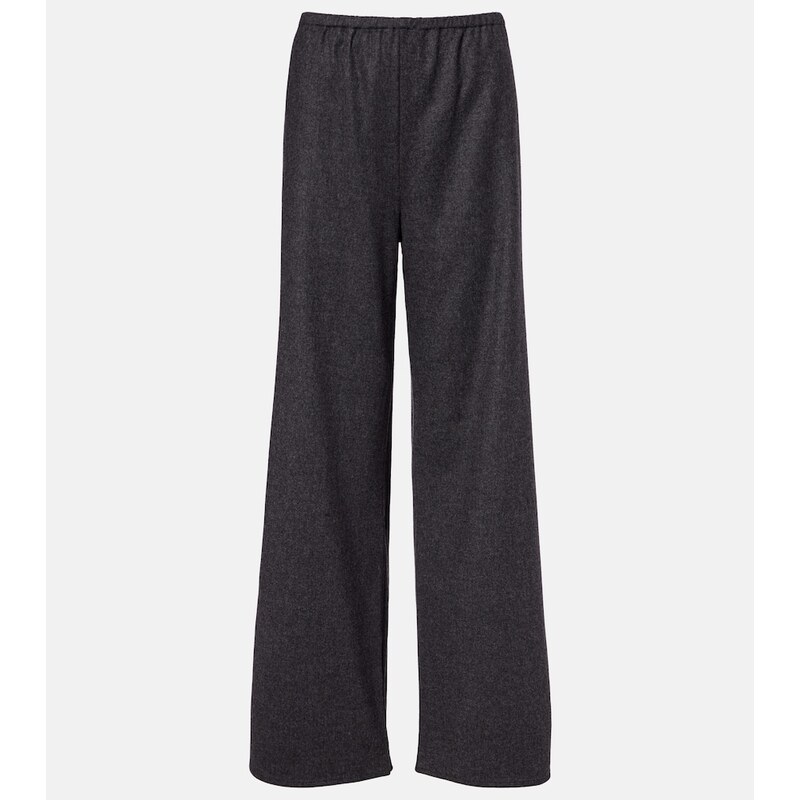 Asceno Austin wool and cashmere wide-leg pants