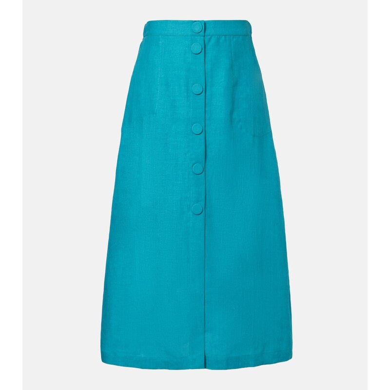 Eres Amusante linen midi skirt
