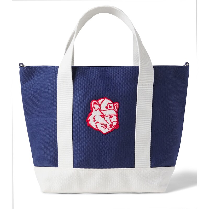 Bonpoint x Maison KitsunÃ Lane canvas tote bag