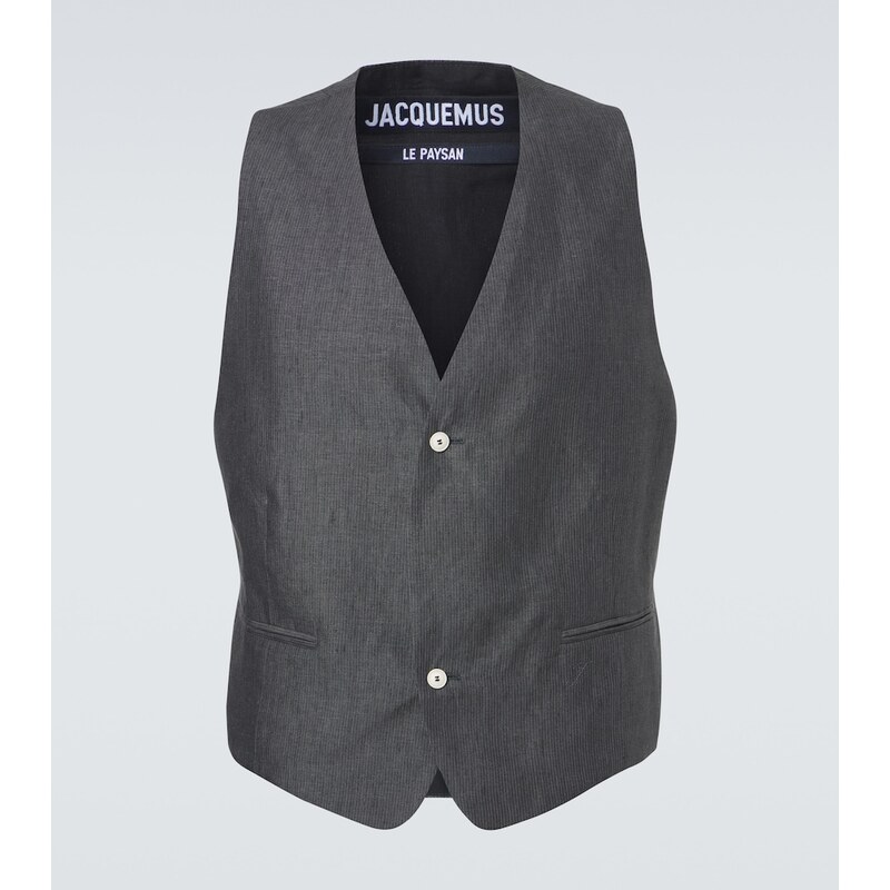 Jacquemus Paysan striped linen vest