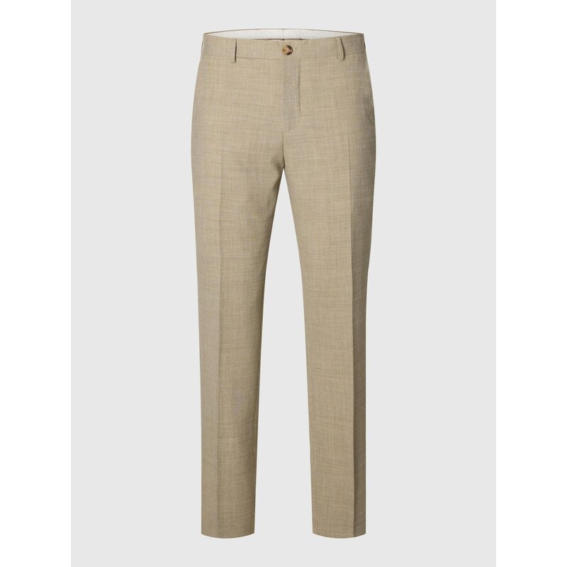 SELECTED Kalhoty se sklady v pase SLHOasis písková