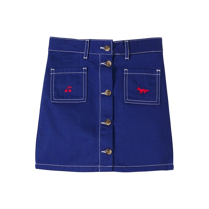 Bonpoint x Maison KitsunÃ Laurine denim skirt