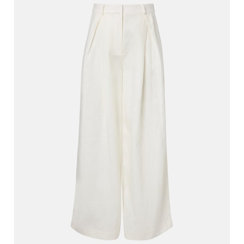 Faithfull Sofia linen wide-leg pants