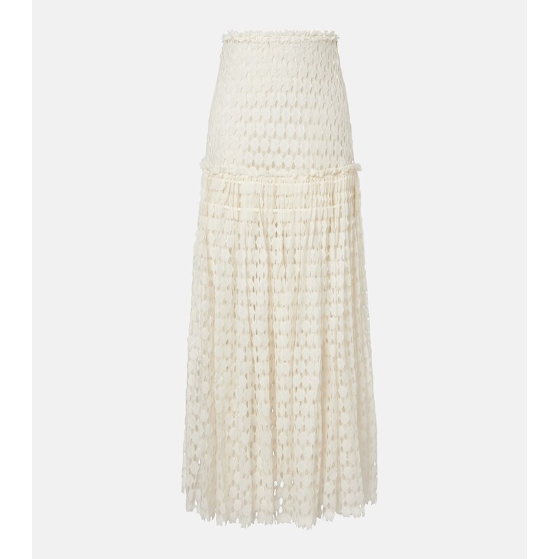 Ulla Johnson Aris cotton-blend lace maxi skirt