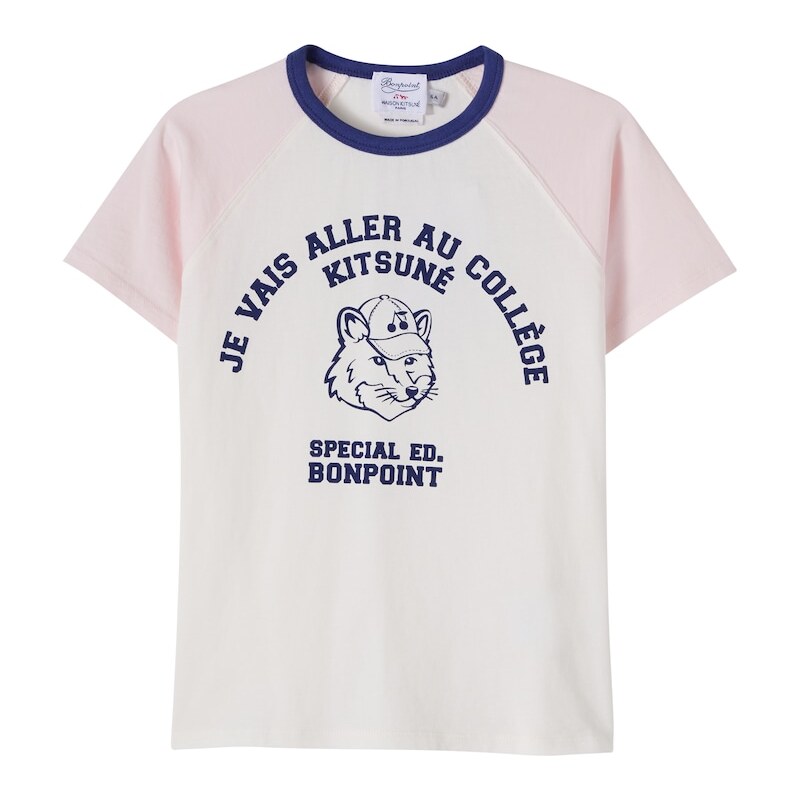 Bonpoint x Maison KitsunÃ Lulu printed cotton jersey T-shirt