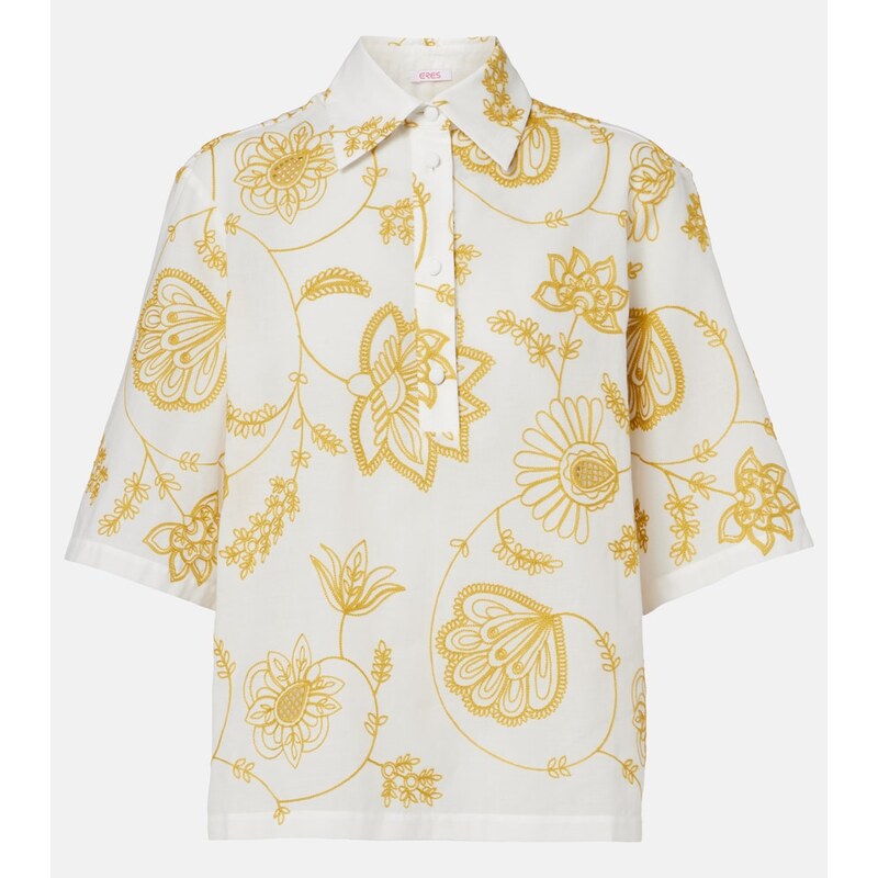 Eres Izana embroidered cotton-blend shirt
