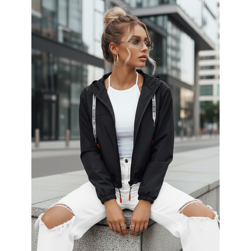 BASIC Černá krátká přechodová bunda ALONDRASS 92076418