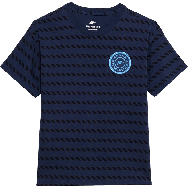 Nike Sportswear Tričko M90 námořnická modř / azurová / černá