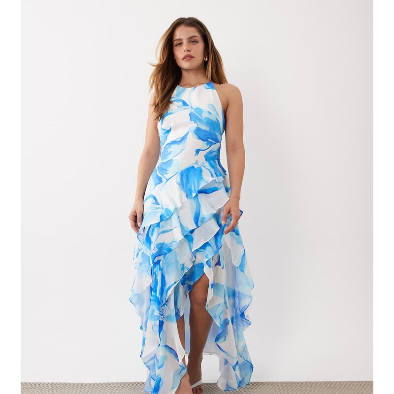Forever New Petite Exclusive Jianna ruffle tier maxi dress in