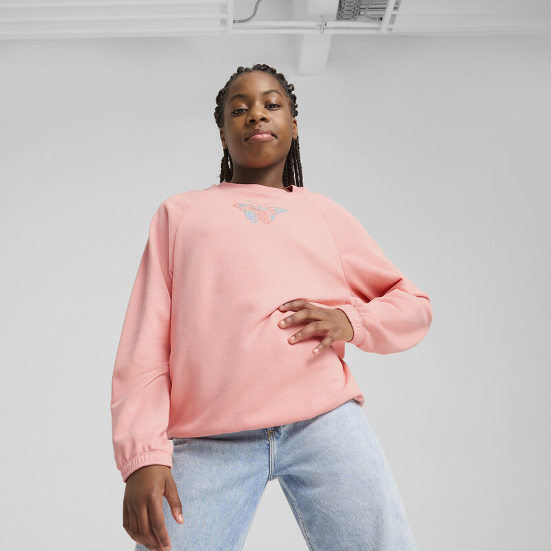 PUMA BUTTERFLY VIBE Crew Top Youth