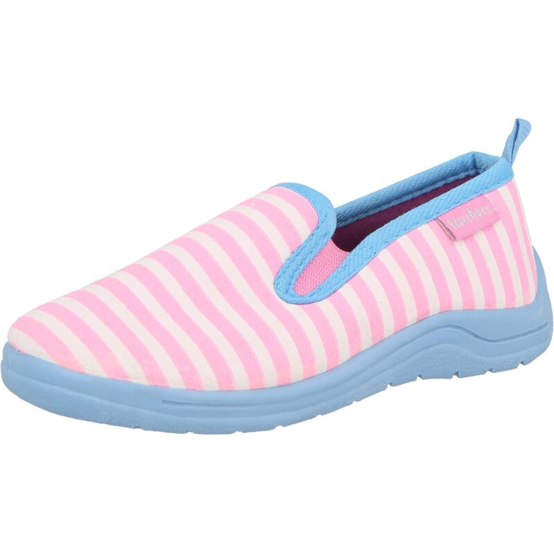 PLAYSHOES Pantofle Ringel světlemodrá / pink / pudrová