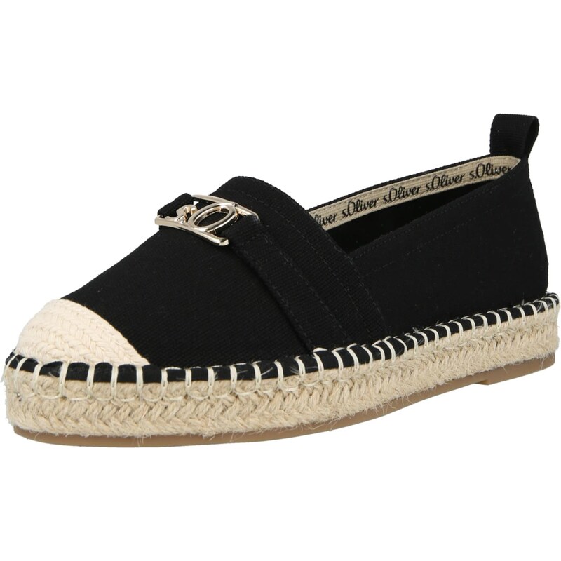 s.Oliver Espadrilky černá