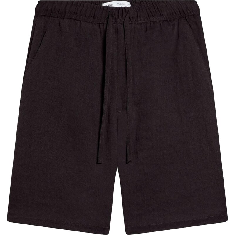 Bershka Kalhoty černá