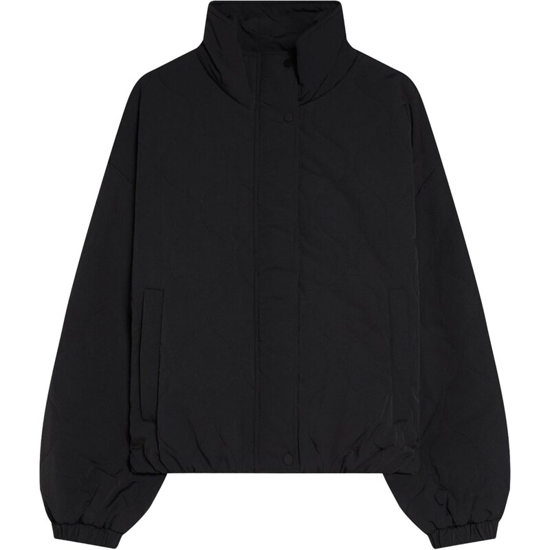 Bershka Přechodná bunda černá