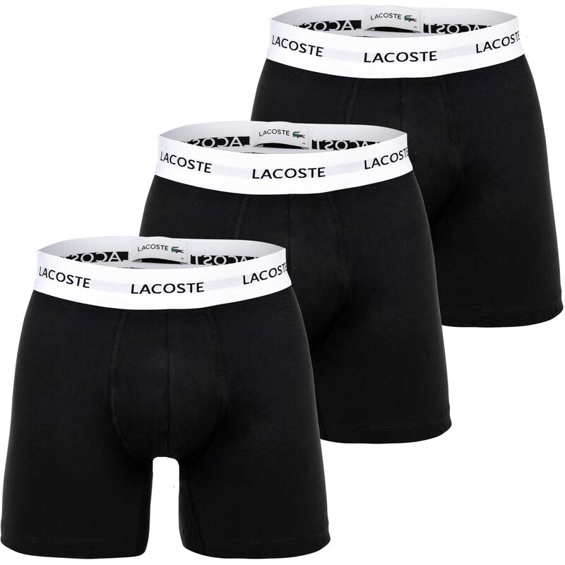 LACOSTE Boxerky černá / bílá