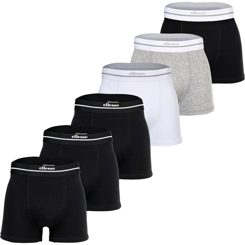 ELLESSE Boxerky Ambria světle šedá / černá / bílá