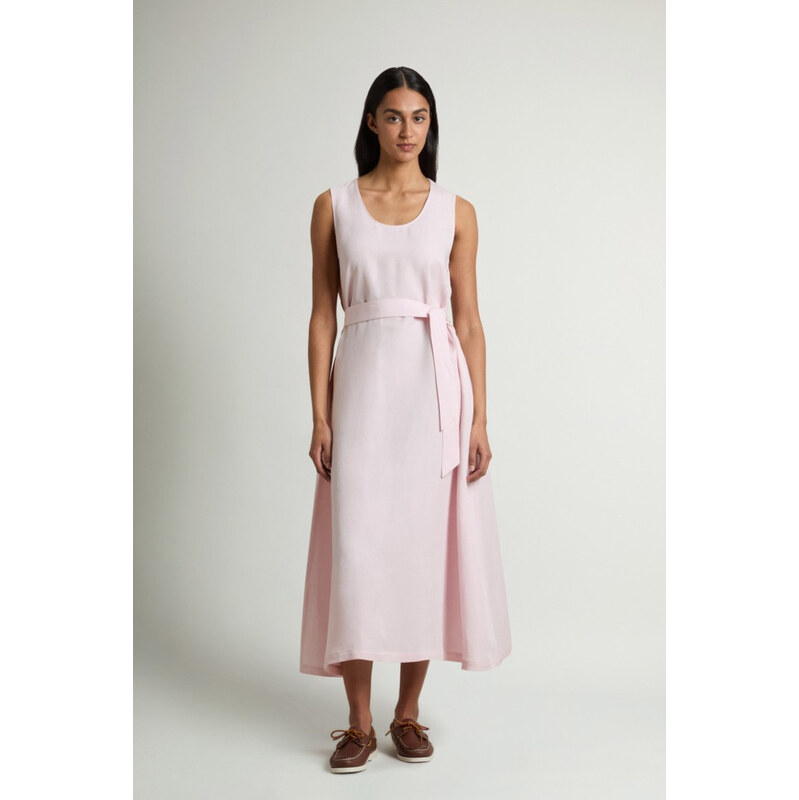 ŠATY WOOLRICH VISCOSE LINEN TANK DRESS 114820115