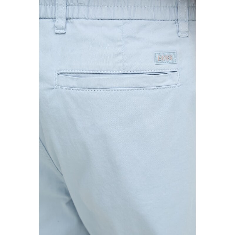 BOSS Orange chino šortky pánské bavlněné s elastanem