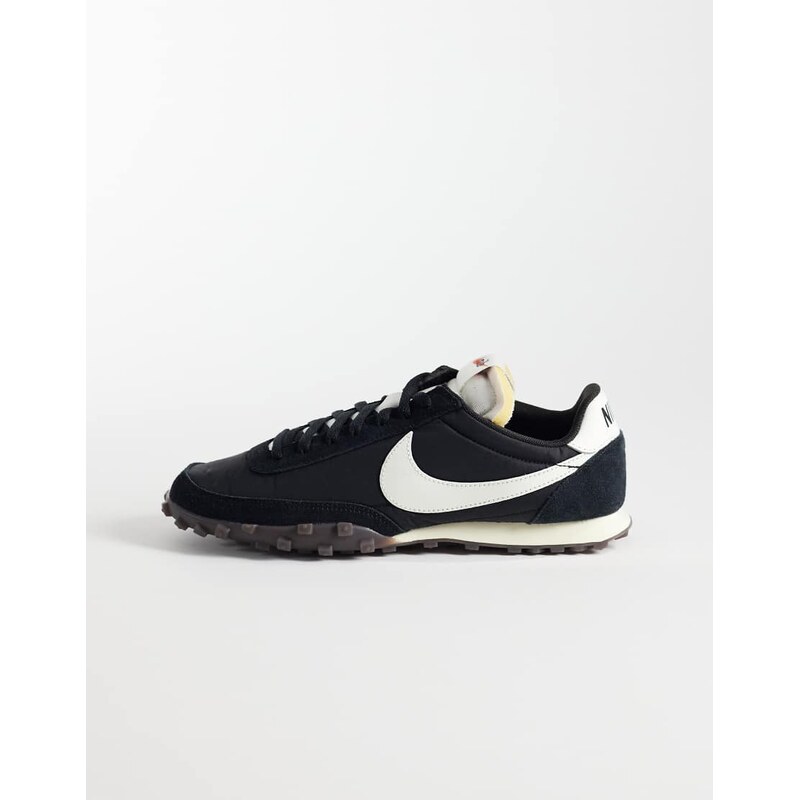 Nike Waffle Racer trainers in black and white