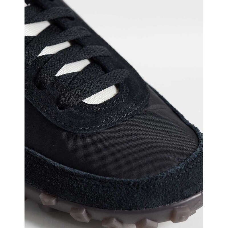 Nike Waffle Racer trainers in black and white