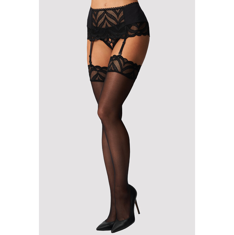 Punčochy na podvazkový pás Obsessive Lecille stockings