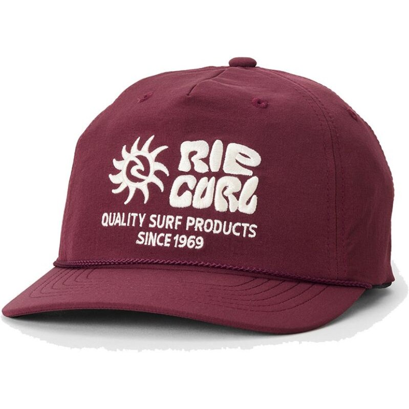 KŠILTOVKA RIP CURL PACIFIC RINSE FLEXFIT - vínová