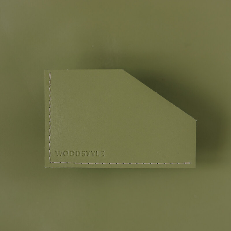 Wood Style Pouzdro na karty LÍSTEK - Pistacchio